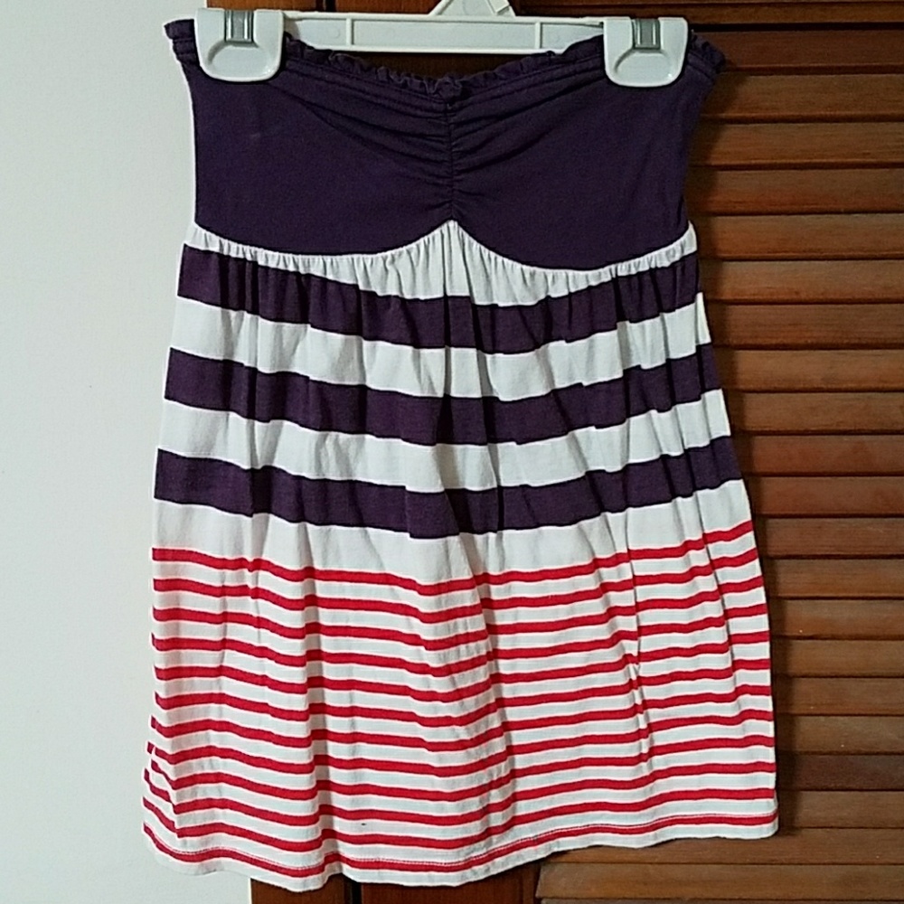 Strapless baby doll top
